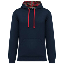 KARIBAN KA4013 UNISEX CONTRAST PATTERNED HOODED SWEATSHIRT L férfi pulóver, kardigán