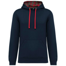 KARIBAN KA4013 UNISEX CONTRAST PATTERNED HOODED SWEATSHIRT XL férfi pulóver, kardigán