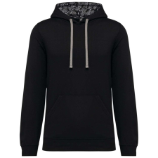 KARIBAN KA4013 UNISEX CONTRAST PATTERNED HOODED SWEATSHIRT XS férfi pulóver, kardigán