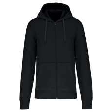 KARIBAN KA4030 MEN'S ECO-FRIENDLY HOODED SWEATSHIRT WITH ZIP FASTENING S