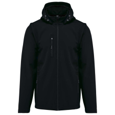 KARIBAN KA422 UNISEX 3-LAYER SOFTSHELL HOODED JACKET WITH REMOVABLE SLEEVES 2XL férfi kabát, dzseki