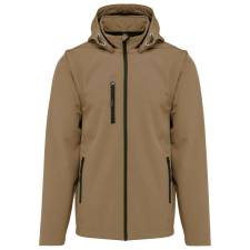 KARIBAN KA422 UNISEX 3-LAYER SOFTSHELL HOODED JACKET WITH REMOVABLE SLEEVES S férfi kabát, dzseki
