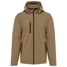 KARIBAN KA422 UNISEX 3-LAYER SOFTSHELL HOODED JACKET WITH REMOVABLE SLEEVES XS férfi kabát, dzseki