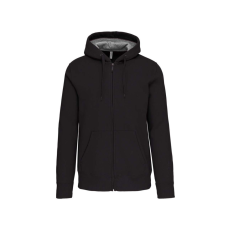 KARIBAN KA444 FULL ZIP HOODED SWEATSHIRT S