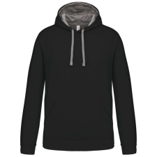 KARIBAN KA446 MEN&#039;S CONTRAST HOODED SWEATSHIRT XL munkaruha