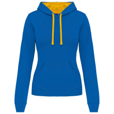 KARIBAN KA465 LADIES’ CONTRAST HOODED SWEATSHIRT L munkaruha