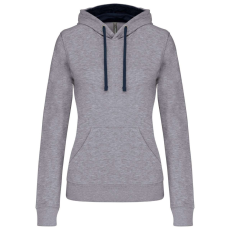 KARIBAN KA465 LADIES’ CONTRAST HOODED SWEATSHIRT L