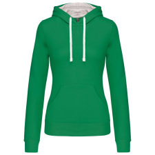 KARIBAN KA465 LADIES’ CONTRAST HOODED SWEATSHIRT L munkaruha