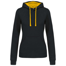KARIBAN KA465 LADIES’ CONTRAST HOODED SWEATSHIRT S