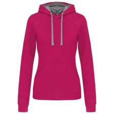 KARIBAN KA465 LADIES’ CONTRAST HOODED SWEATSHIRT S munkaruha