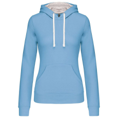 KARIBAN KA465 LADIES’ CONTRAST HOODED SWEATSHIRT XS