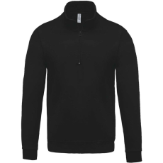 KARIBAN KA478 ZIP NECK SWEATSHIRT S