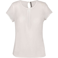 KARIBAN KA5002 LADIES&#039; SHORT-SLEEVED CREPE BLOUSE 34 munkaruha