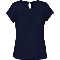 KARIBAN KA5002 LADIES' SHORT-SLEEVED CREPE BLOUSE 44