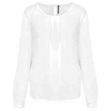 KARIBAN KA5003 LADIES&amp;- 039; LONG-SLEEVED CREPE BLOUSE 44 blúz