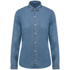 KARIBAN KA509 LADIES’ DENIM SHIRT L munkaruha