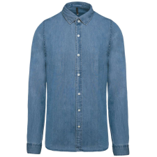 KARIBAN KA512 MEN’S DENIM SHIRT 2XL munkaruha
