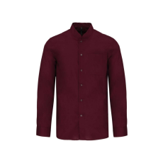 KARIBAN KA515 MEN'S LONG-SLEEVED MANDARIN COLLAR SHIRT S