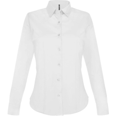 KARIBAN KA530 LADIES' LONG-SLEEVED STRETCH SHIRT M