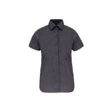 KARIBAN KA532 LADIES&#039; SHORT-SLEEVED COTTON/ELASTANE SHIRT M munkaruha