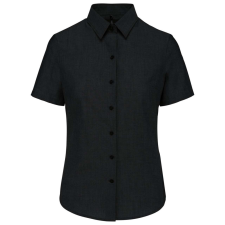KARIBAN KA536 LADIES' SHORT-SLEEVED OXFORD SHIRT L munkaruha