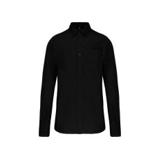KARIBAN KA541 MEN'S LONG-SLEEVED COTTON POPLIN SHIRT M