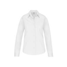 KARIBAN KA542 LADIES' LONG-SLEEVED COTTON POPLIN SHIRT M
