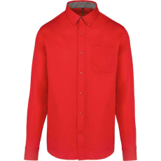 KARIBAN KA586 MEN'S NEVADA LONG-SLEEVE COTTON SHIRT L