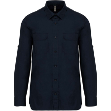 KARIBAN KA590 MEN&#039;S LONG-SLEEVED SAFARI SHIRT S munkaruha