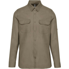 KARIBAN KA590 MEN&- 039;S LONG-SLEEVED SAFARI SHIRT M férfi ing