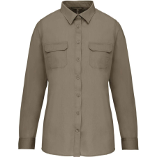 KARIBAN KA591 LADIES&#039; LONG-SLEEVED SAFARI SHIRT S munkaruha