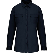 KARIBAN KA591 LADIES&- 039; LONG-SLEEVED SAFARI SHIRT XS blúz