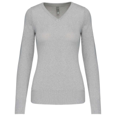 KARIBAN KA966 LADIES' V-NECK JUMPER S