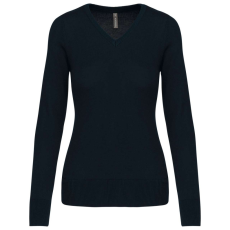 KARIBAN KA966 LADIES' V-NECK JUMPER S