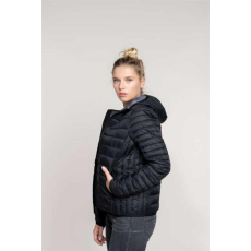 KARIBAN Kabát Kariban női kapucnis női, marl silver, 2XL