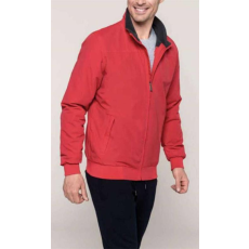 KARIBAN Kabát Kariban unisex, red/dark grey, 4XL