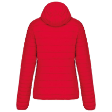 KARIBAN kapucnis bélelt meleg és ultrakönnyű Női kabát KA6111, Red-2XL