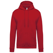 KARIBAN kapucnis férfi pulóver KA476, Cherry Red-XS férfi pulóver, kardigán