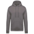 KARIBAN kapucnis férfi pulóver KA476, Storm Grey-XL