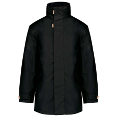 KARIBAN kapucnis kabát steppelt béléssel KA677, Black-3XL