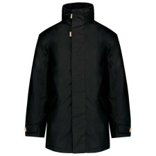 KARIBAN kapucnis kabát steppelt béléssel KA677, Black-S férfi kabát, dzseki