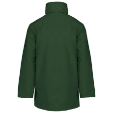KARIBAN kapucnis kabát steppelt béléssel KA677, Forest Green-3XL