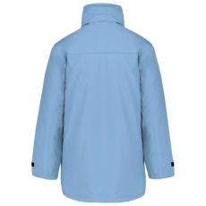 KARIBAN kapucnis kabát steppelt béléssel KA677, Sky Blue-2XL