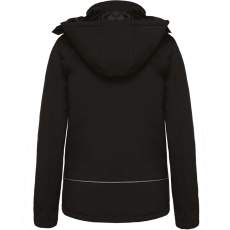 KARIBAN kapucnis,Női bélelt softshell kabát KA651, Black-XL