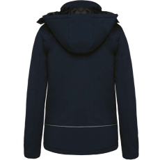 KARIBAN kapucnis,Női bélelt softshell kabát KA651, Navy-M