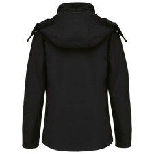 KARIBAN kapucnis Női softshell dzseki KA414, Black-M női dzseki, kabát