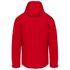 KARIBAN kapucnis softshell férfi dzseki KA413, Red-L férfi kabát, dzseki