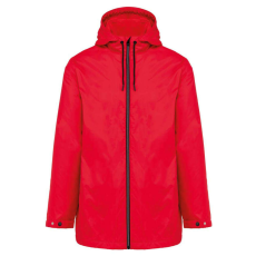 KARIBAN kapucnis unisex kabát, mikropolár béléssel KA6153, Red-3XL