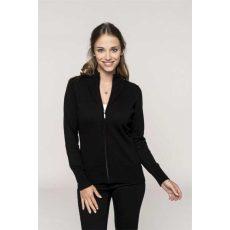 KARIBAN Kardigán Kariban női női (50%pamut akril 290g/m2) black, 3XL