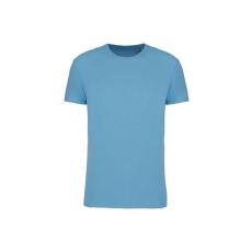 KARIBAN körkötött organikus férfi póló rövid ujjú KA3032IC, Cloudy Blue Heather-M